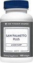 La vitamina Shoppe Saw Palmetto Plus - Supplemento per la salute della prostata - 160 mg di estratto di palmetto segato con eccellente fonte di zinco, vitamina E e B6 (100 Softgels)