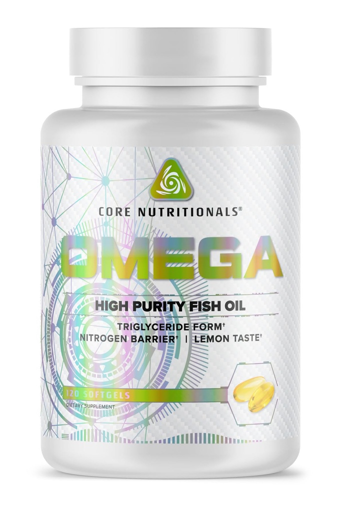 Nutrizioni Nutrizioni Nutrizioni Nutrizioni Omega Alta Purezza Fish Oil | Triglyceride Form EPA & DHA | 1300mg Omega-3s | Brain & Heart Health Support | Lemon Taste | 120 Softgels