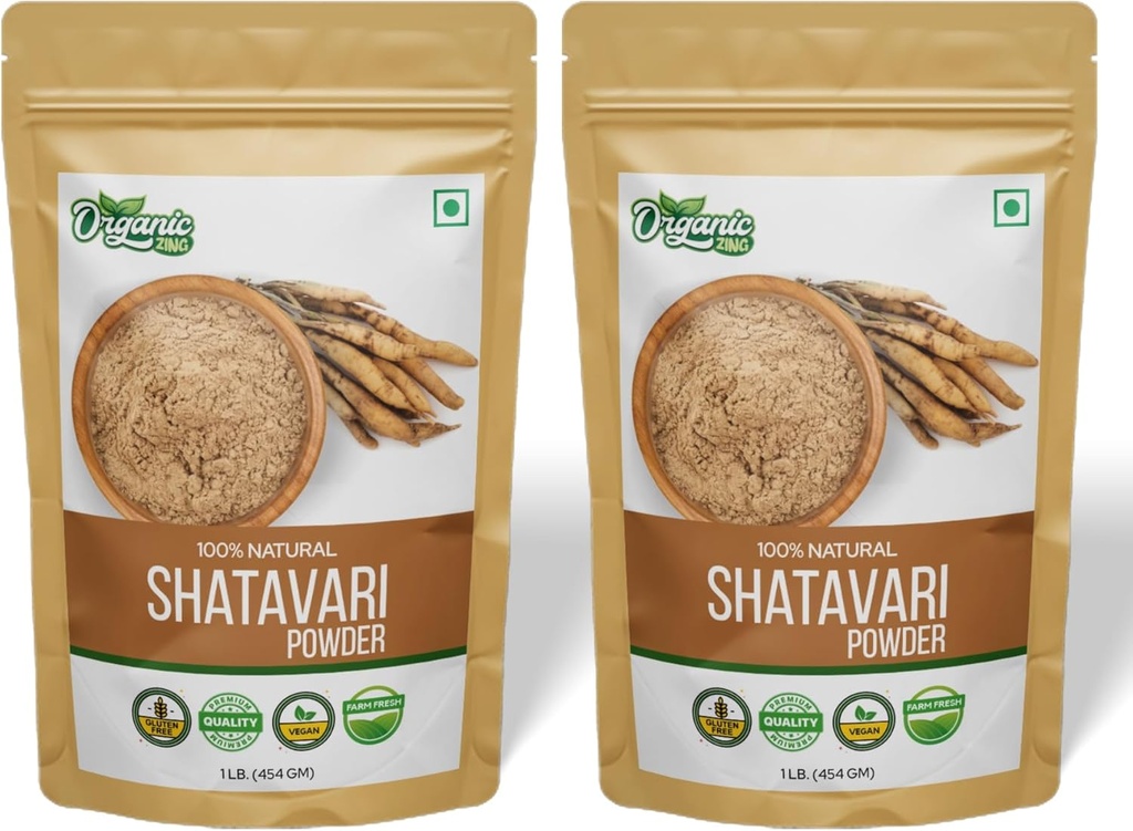 Empower il vostro benessere: Shatavari polvere puro e naturale supplemento ayurvedico erbe, dedicato alla salute delle donne nutrimento - 16 oz (pacchetto di 2)