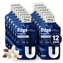 UCAN Edge Energy Gel Shots, Vanilla Latte + Caffeina (12, 2 Ounce Packets) per la corsa, Allenamento, Allenamento, Fitness, Ciclismo, Crossfit | Sugar-Free, Vegan, & Keto Friendly Energy