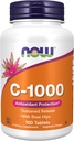 NOW Integratori alimentari, Vitamina C-1,000 con Hips rosa, Rilascio prolungato, Protezione antiossidante*, 100 compresse