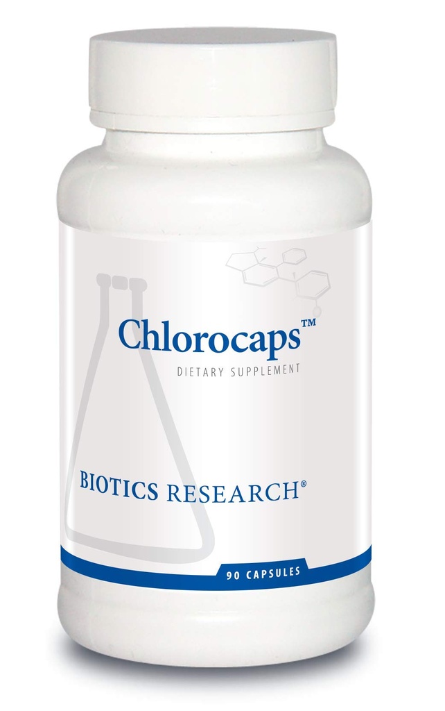 Biotics Research Chlorocaps Chlorophyllins, Vitamins, SOD & Catalase, Buona Sorgente di Magnesio 90 Caps