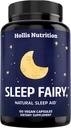 SLEEP FAIRY Natural Sleep Aid | Magnesium Glycinate 500mg, Melatonin 10mg, L-teanina, B6, 5-HTP, GABA, Valerian Root & Ashwagandha | Herbal Sleeping Pills for Adults | Vegan Sleep Pills | MADE IN USA