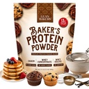 Miscela di proteine naturale pura della polvere di Baker, Isolato di siero, Concentrato di siero di latte, Caseina, Senza glutine, Senza dolcificanti, Non aromatizzato, 17.1 oz, per cuocere alto Proteina Basso Calorie Snacks