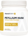 TransformHQ Psyllium Husk 8 OZ Polvere - 5000mg Per Serving - Gluten Free, Non OGM