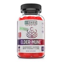 Zhou Elder-Mune Elderberry Gummies - Elderberry Vitamin C e Zinc, Daily Immune Support Supplemenet for Women & Men, Chewable Natural Black Elderberry for Adults & Children 4 & Up - 60 Gummies