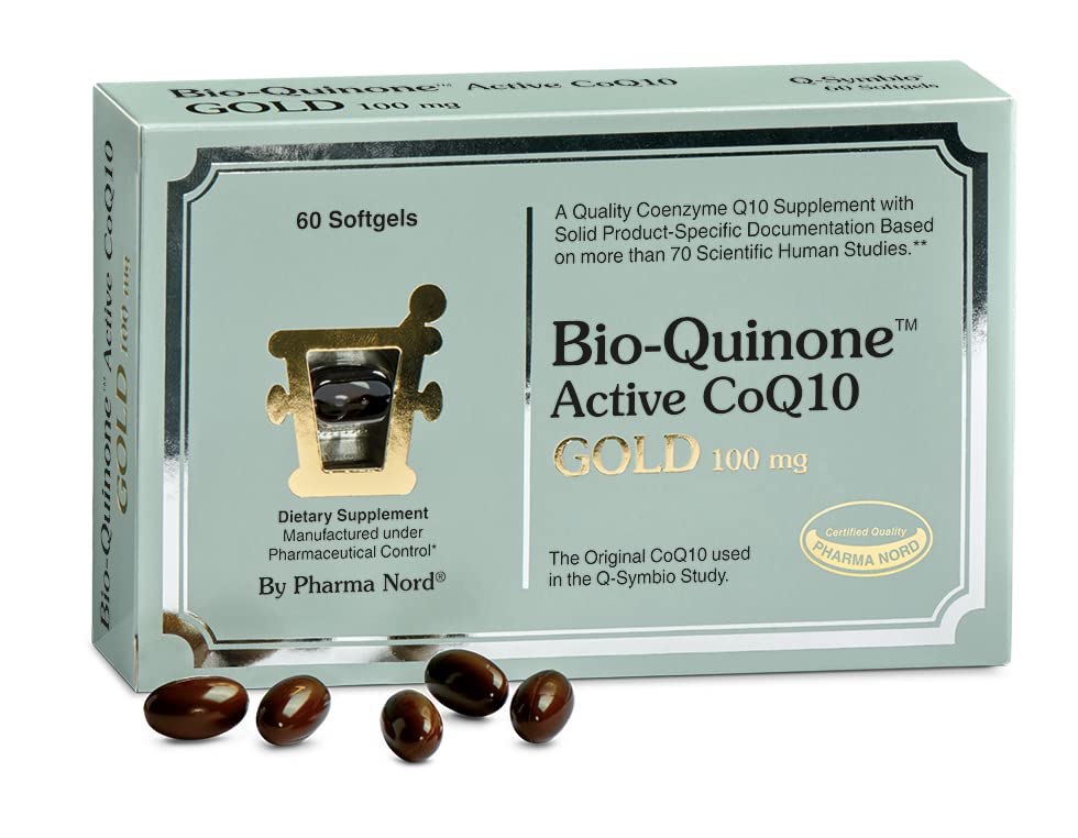 Pharma Nord - The Original CoQ10 • Clinically Proven • Alta Assorbimento • Salute Del Cuore • Fertilità • Invecchiamento sano • Energia cellulare • Antiossidante • Senza glutine • 100 mg Coenzima Q10 • 60 Softgels