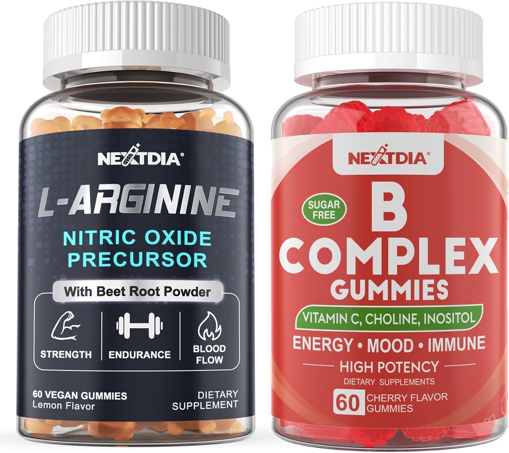 Vitamina B Complex Gummies + L Arginine Gummies