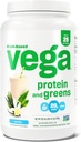 Vega Proteine e Greens Protein Powder, Vanilla - 20g Plant Based Protein Plus Veggies, Vegan, Non OGM, Pea Protein per Donne e Uomini, 1.9lbs
