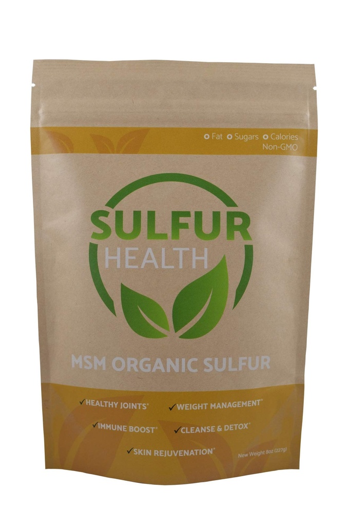 MSM Organic Sulfur - 99,9% Pure MSM Supplement - Lab-Tested & Certified (1 Pound)