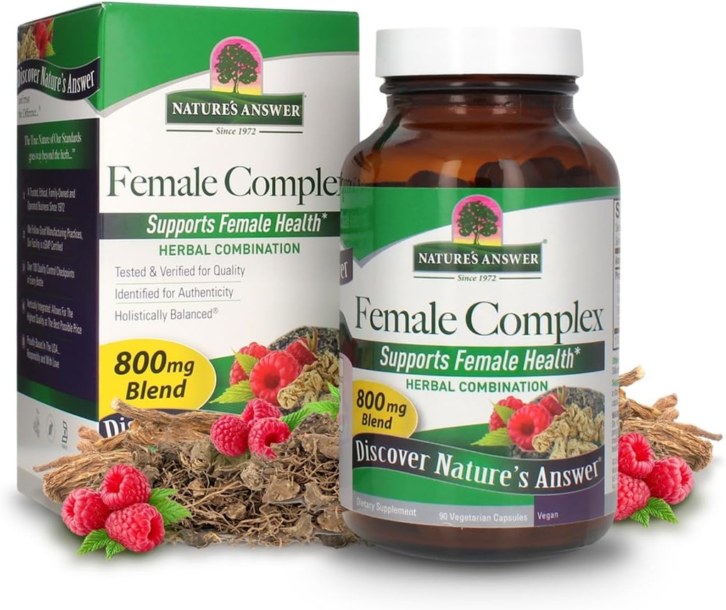 Risposta della natura Complesso femminile | Supplemento dietetico ad alta resistenza | Vegetariano & Vegan (90 capsule)