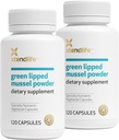 Xtendlife Polvere di musella verde Lipped - 2400mg Supplemento con acidi grassi Omega-3 dalla Nuova Zelanda per la salute comune, 120 capsule (2 Pack)