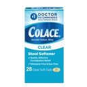 Colace Clear Sgabello Softener Gel Capsules Costipation Relief 50mg Docusate Sodium Doctor Raccomandato 28ct