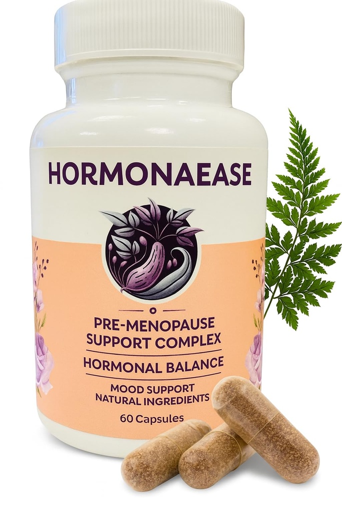 Integratore di benessere delle donne di HormonaEase – Equilibrio ormonale vegano, Mood & Energy Support con Maca Root & Dong Quai