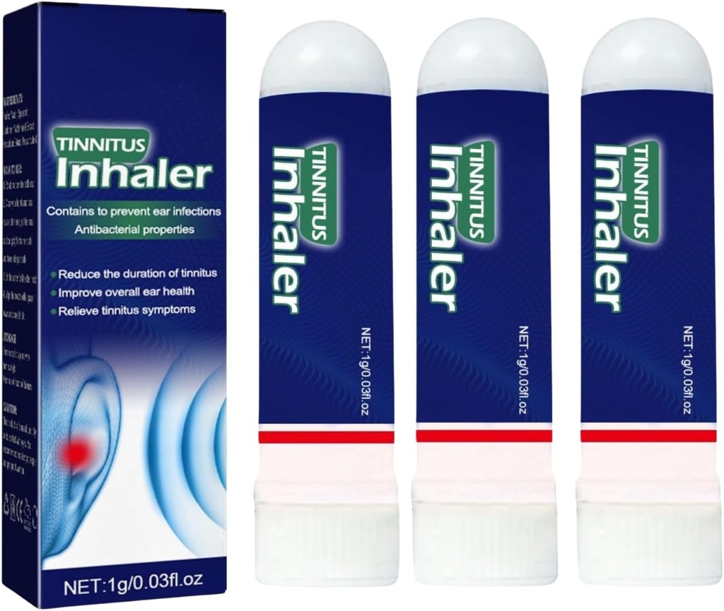 3Pcs Echo Ease Tinnitus Inhaler, Echo Ease per Ear Ringing, Echo Ease Nose Inhaler per Tinnitus, Tinnitus Inhaler