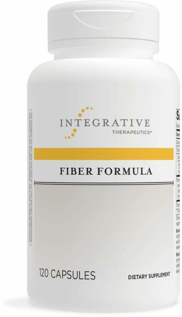 Integrative Therapeutics Fiber Formula - Colon Support Supplemento per la digestione sana* - Buona fonte di fibra alimentare per Gut Health Support* - Dairy-Free & Vegan - 120 Capsule (24 Serve)