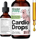 Forever Puppy Cardio Gocce per cani - Hawthorn Berry & Motherwort Herb - Supplemento antiossidante liquido con Gotu Kola Foglie & Lavender Extract - 2 fl oz