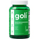 Goli SuperGreen Vitamina Gummy - 60 Conte - Vitamine e Minerali Essenziali - Pianta-Based, Vegan, Gluten-Free & Gelatin Free - Salute dall'interno, Confezione da 1