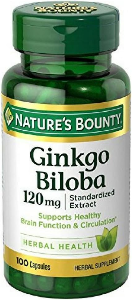 Bounty Ginkgo Biloba 120mg, 100 Capsule (Pack of 4)
