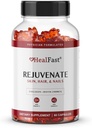 HealFast Rejuvenate Vitamina e Mineral Gummy Supplemento - Collagen Gummies + Vitamine, Biotina e Zinco - Anti Aging Beauty & Skin Supplement Formulato clinicamente-Studied & Physician - 60 Count