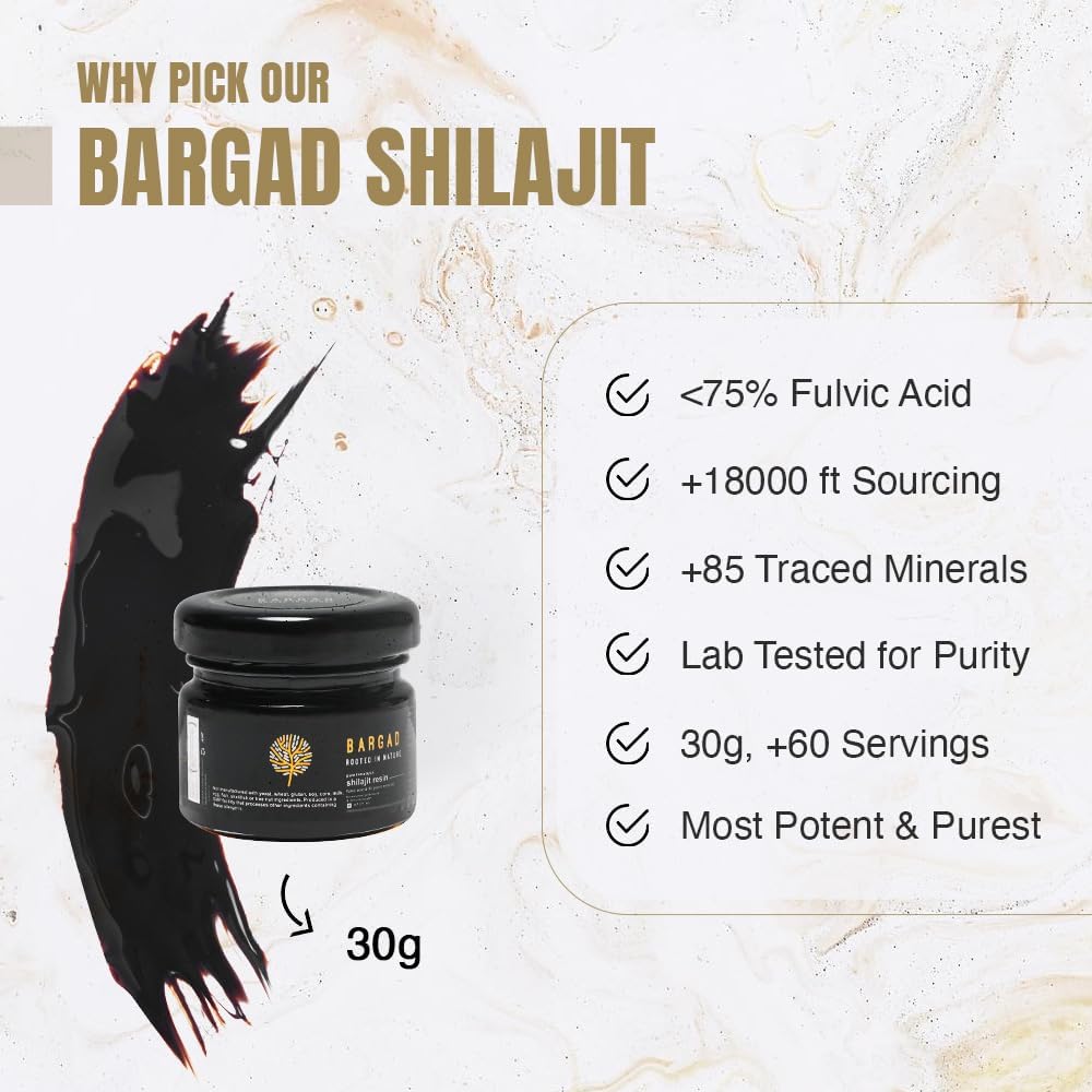 Himalayan Shilajit Resina per le donne | 100% puro, Gold Grade & Lab testato | Boosts energia, immunità e vitalità con acido Fulvic & 85+ Minerali | 30g di Premium Wellness