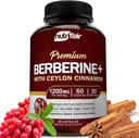 NutriFlair Premium Berberina HCL 1200mg, 60 capsule - Plus Pure True Ceylon Cinnamon, Integratori Pillole, Supporto del sistema immunitario
