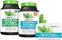 Zenwise salute enzimi digestivi, Estratto di tè verde, e Free Travel Tin