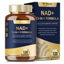 Totaria NAD Supplemento per donne uomini con nicotinamide riboside resveratrolo,Quercetina, Betaine Boost NAD+ Livello NAD Plus Supplemento per Anti Aging, Energia, Immune, Focus 120 capsule