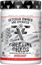 Creatina Chaos, promuove la crescita muscolare magra, non aromatizzato, aiuta il recupero del muscolo, supplemento post-allenamento, Veteren Owned e Operated (60 Serve, Magnesio Creatina Chelato)