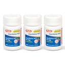 Rugby Meclizine Chewable Tablets 25mg - Anti-Nausea medicina aiuta con la malattia di movimento - 100 Conte (3 Pack)