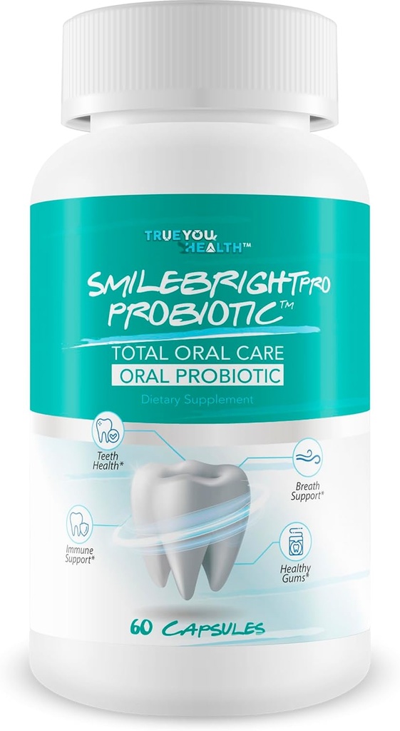 Smile Bright Pro - La nostra migliore cura orale totale Probiotici orali - Probiotici orali per bocca cattivo respiro - Probiotici salute della gomma per i denti probiotici - Probiotici orali per la bocca secca Probiotici di salute orale