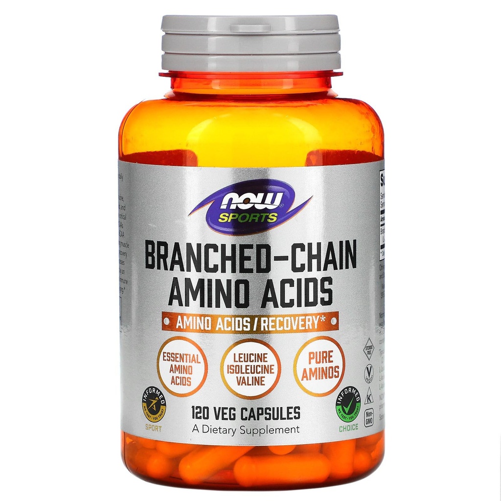 NOW Alimenti Branch-Chain Amino (BCAA) 800mg, 120 capsule