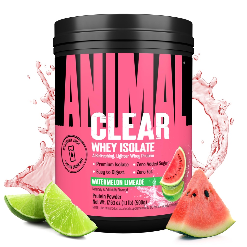 Polvere di proteine isolate di siero chiaro - Facile da digerire e mescolare, 5g BCAA, Deliciously Juicy, rinfrescante in qualsiasi momento bere per uomini e donne, Watermelon Limeade 500g (20 Serve)