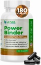 LaPura Power Binder Blend – Detox & Cleanse with Activated Charcoal, Organic Chlorella Powder & Slippery Elm Extract – Aiuta ad alleviare il gas & Bloating – promuove la disintossicazione naturale - 180 capsule