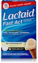 Lattaid Fast Act Lactose Intolerance Chewables with Lactase Enzymes, Vanilla Twist, 60 Pks di 1-ct.