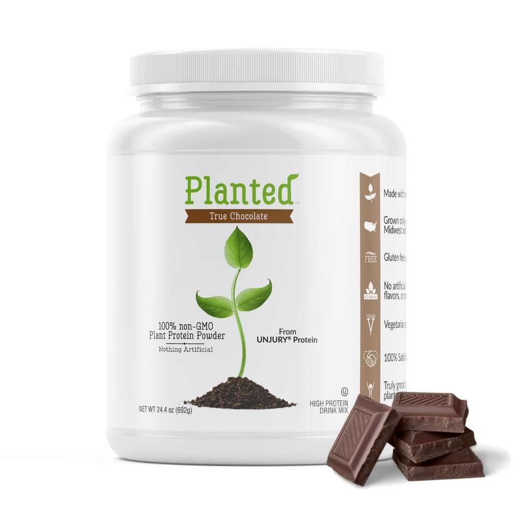 Polvere proteica vegana piantata | 20g polvere di proteine di pea di cioccolato | Basso zucchero e pianta a base | Gluten and Dairy Free | Non OGM | 20 Serve