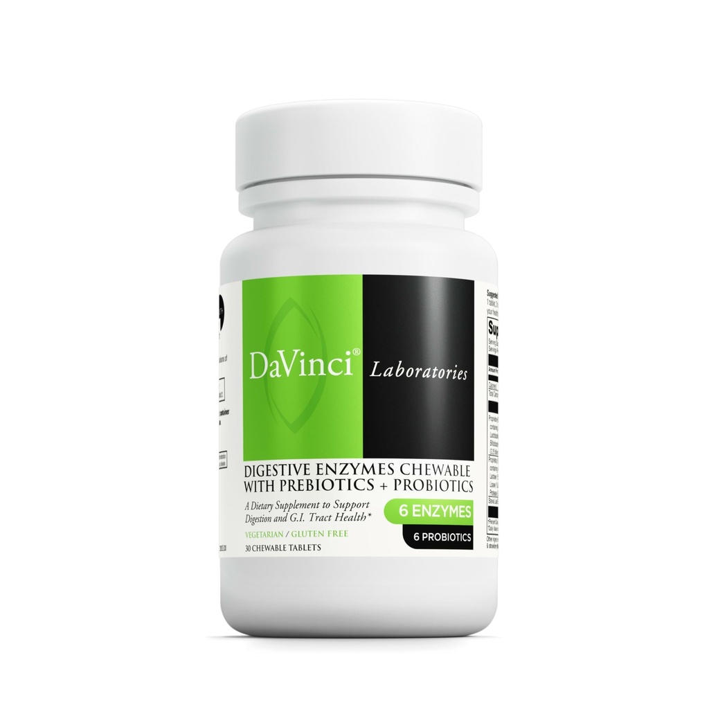 DAVINCI - Mega Probiotic ND con enzimi digestivi Chewable - 30 compresse masticabili