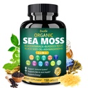 Bualle Irish Sea Moss Capsules – Organic Sea Moss, Black Seed Oil, Ashwagandha Integratori con Bladderwrack, Ginger & Burdock Root – Supporta Daily Wellness, Skin & Energy – 150 Capsule (1 Pack)