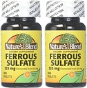 Miscela di ferro Ferroso Sulfato 325mg BPK, assortito, compresse, 100 Conte, Confezione da 2
