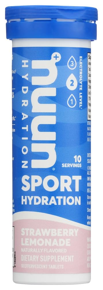 Nuun Hydration: Fragola Limonata Electrolyte Bevande (2 Tubi di 10 Tabs)