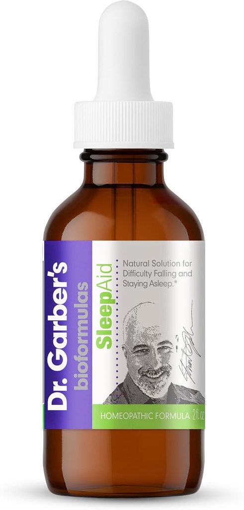 Dr. Garber's Natural Solutions Sleep Aid Gocce orali - Gemmotherapy Liquid Supplement: Supporta un ciclo sicuro e sano di sonno, calma e relax - 60ml