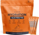 Tipo Zero Clean Hydration + Electrolytes Drink Mix (30 Single-Serving Packets) - Idratazione avanzata per qualsiasi occasione (Tangerine)
