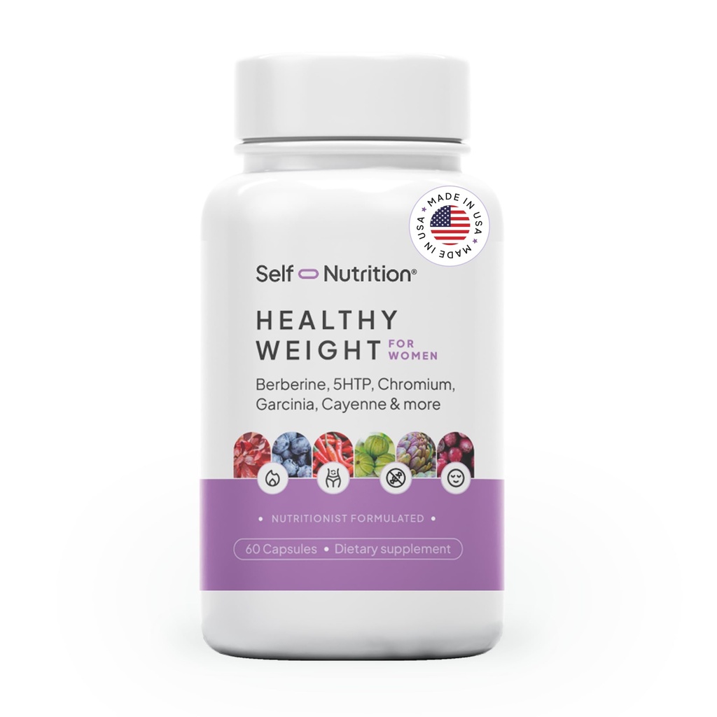 Integratore di perdita di peso sano per le donne, Vegan, Appetite and Craving Control, Fat Burner, Metaboilism Booster, Supplemento di perdita di peso, Metabolismo e Mood Booster - 60 unità