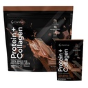 Proteine + Collagen Powder | 23g Protein (Grass-Fed Whey + Collagen) | 3.7g BCAAs | Supporta Muscolo e Joint Health | Gluten & Soy Free | No Artificial Ingredients | 15 Sachets - Chocolate