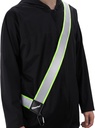 Reflective Running Gear | Sash riflettente per camminare a notte | Sash riflettente ad alta visibilità | Cintura riflettente per camminare nel buio | A