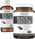 Liquido dell'olio di semi nero & Soft-Gels (2-Month) Liquido dell'olio di semi neri & Capsule Combo (16fl.oz & 120 Soft-Gel Capsules) Olio di semi di semi neri 100% Premium Nigella Sativa Black Cumin Seed Oil (non OGM)