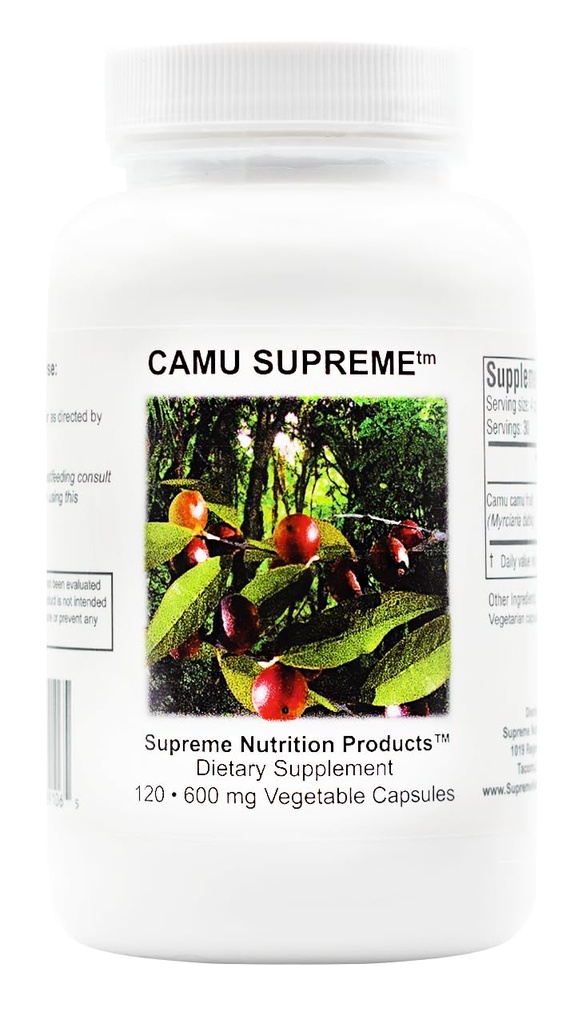Supreme Nutrition Camu Supreme, 120 Pure Camu Camu Fruit Capsule Vegetariani
