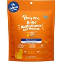Zesty Paws 8-in-1 Multivitamin Cat Vitamine & Supplementi Mousse - Vitamine di gatto per gatti interni - Sano Treat Squeeze Up per Gut, Immune, Cuore, Skin & Coat Support - Pollo 14ct