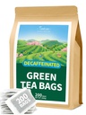 TeeLux Decaf tè verde, tè verde decaffeinato puro, eccellente antiossidante, tè caldo e freddo, 200 conte