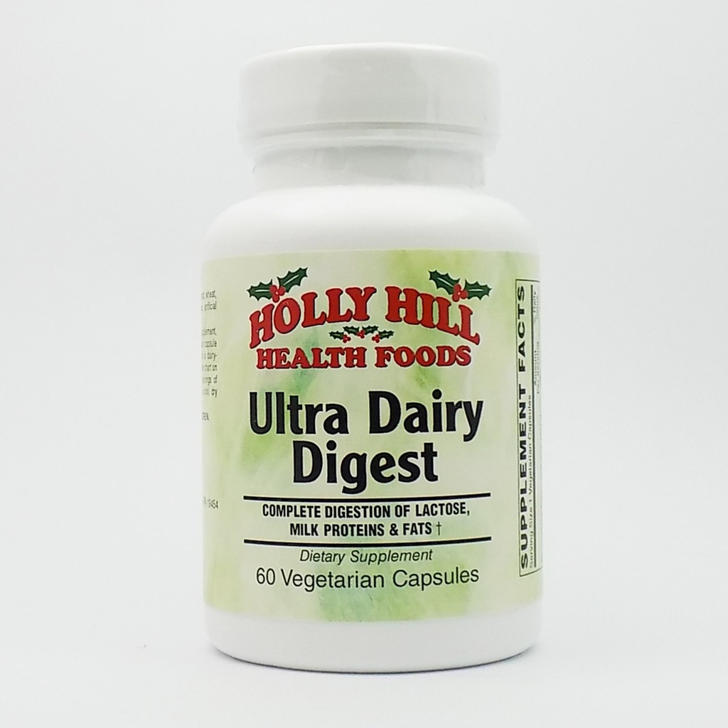 Holly Hill Health Foods, Ultra Dairy Digest, 60 capsule vegetariane